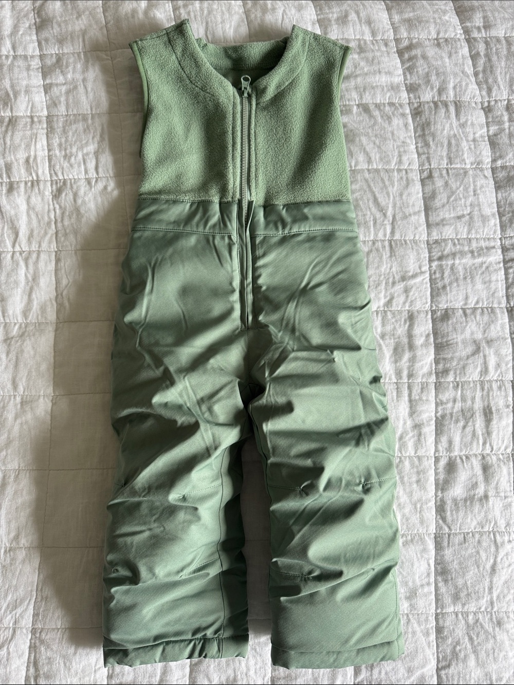 Pulse Sage Green Kids' Insulated Overalls